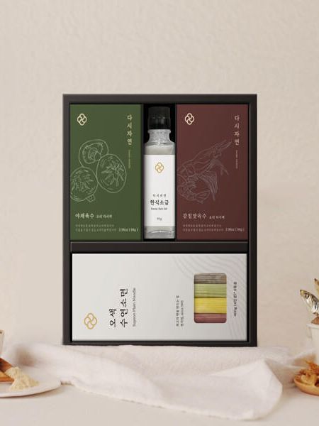 [다시자연] 장인의 육수 오색수연면 세트 11호 + 쇼핑백 (신세계백화점 판매 상품)