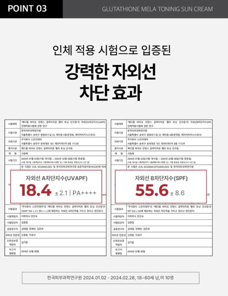 메디필 글루타치온 화이트 기미삭제 선크림