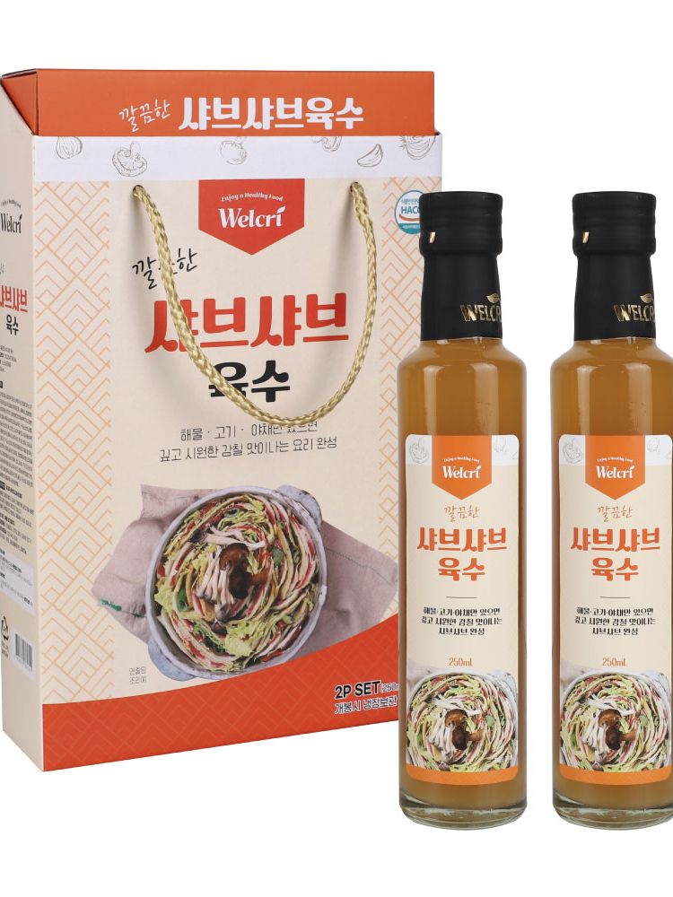 [웰크리] 깔끔한 샤브샤브육수 250ml 2P세트