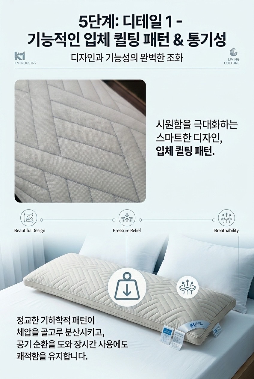 상품코드 : BNR003 KM-코지앤소프트 리빙컬쳐 쿨라움 냉감 바디필로우
