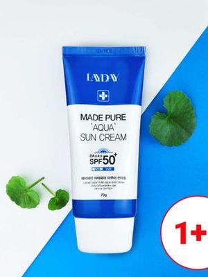 [레이데이] 기미방지 마데퓨어 아쿠아 선크림 50ml 1+1