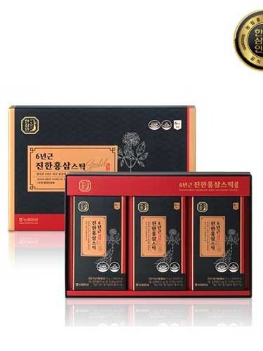 [농협홍삼 한삼인] 6년근 진한홍삼스틱 30포 10g × 30포 + 쇼핑백