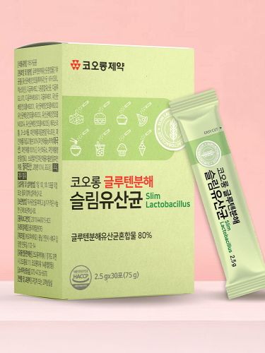 [코오롱제약] 코오롱 글루텐분해 슬림유산균 2.5g*30포