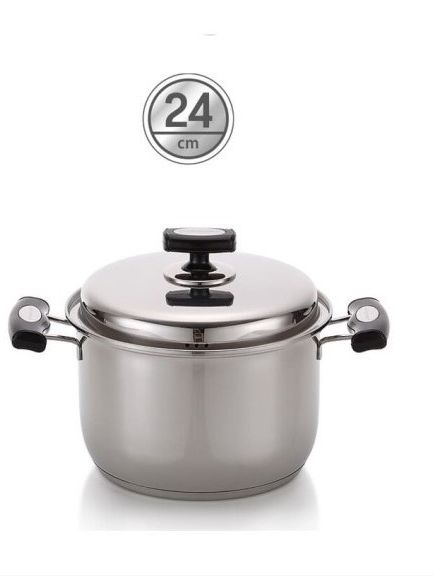 [리빙아트] 점보곰솥 24cm(스텐 304, 바닥3중)
