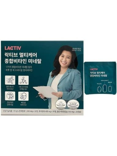 [락티브] 멀티케어 종합비타민 미네랄 x 2박스