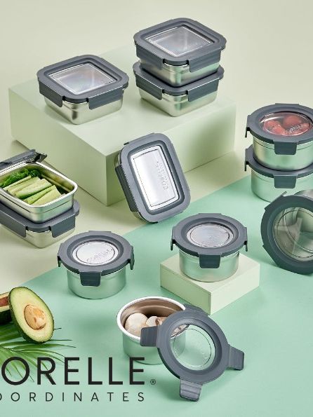 [코렐] 코디네이츠 스텐 밀폐용기 혼합 12종