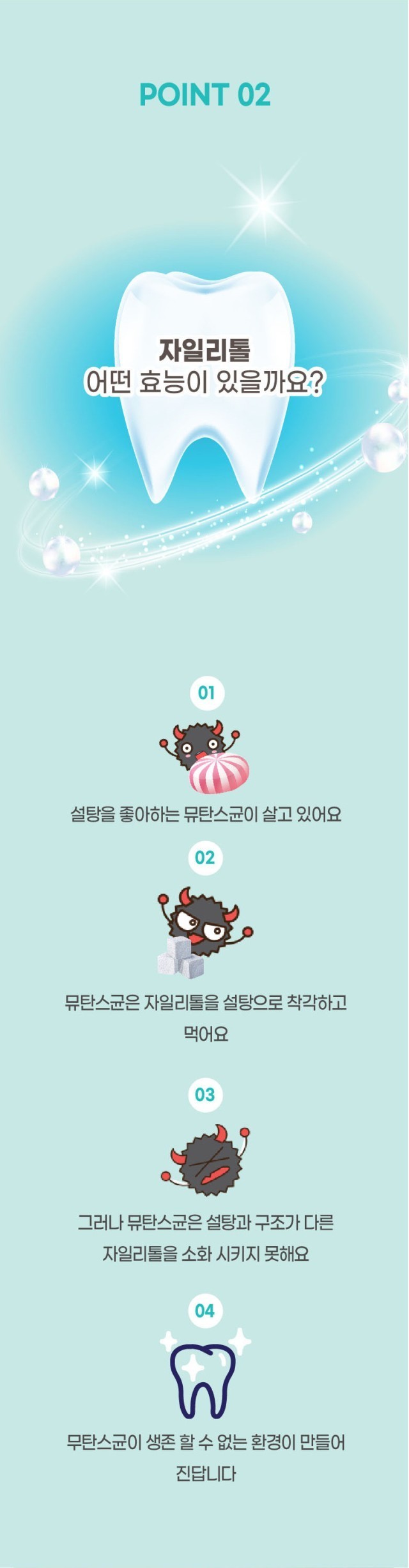 상품코드 : NY007 로보카폴리 덴티자일리톨 특허 구강유산균 2g 200정