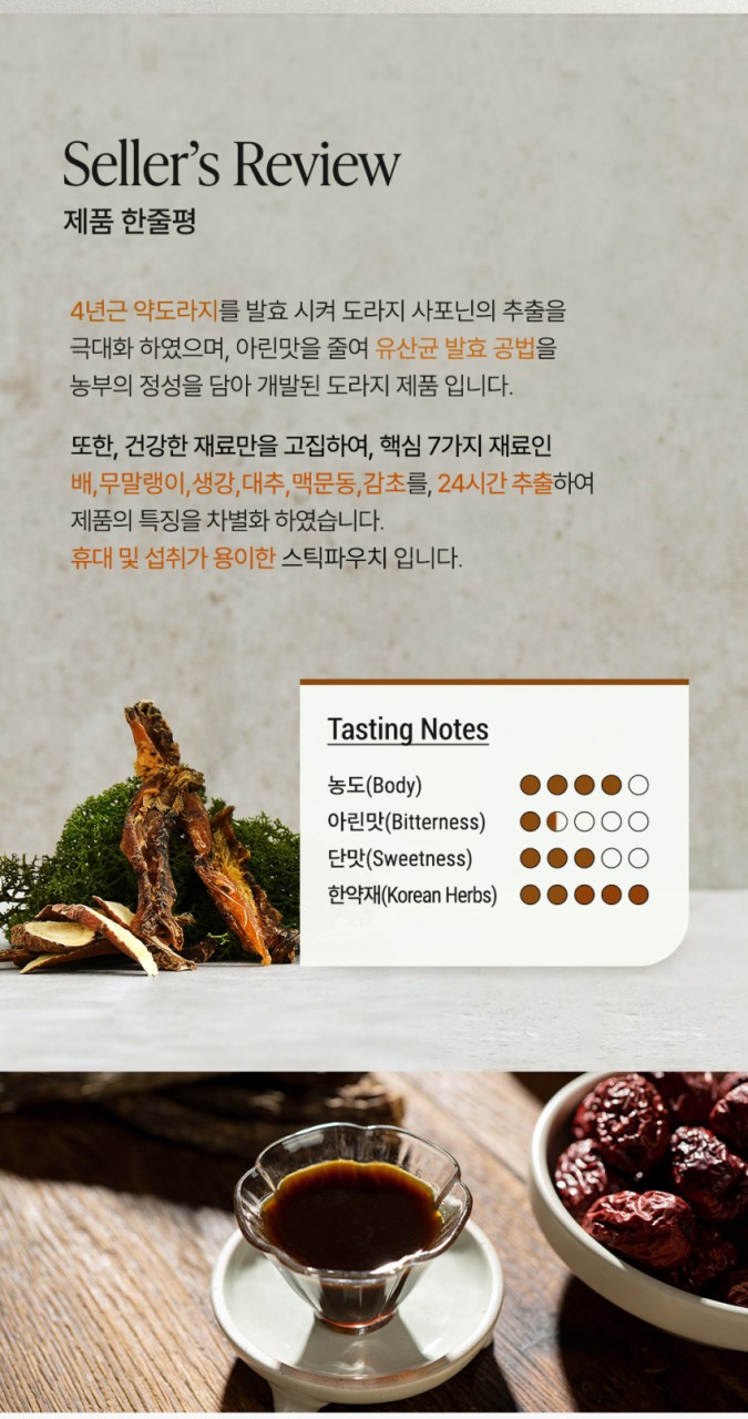 상품코드 : TK008 [청숨] 청숨 유산균 발효 약도라지 농축액 10p