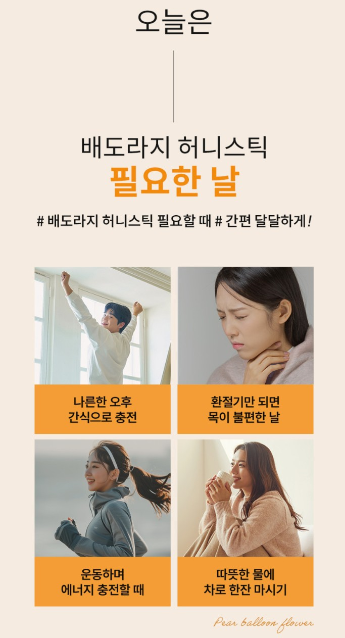 푸르농 국내산 배도라지 허니스틱 30포