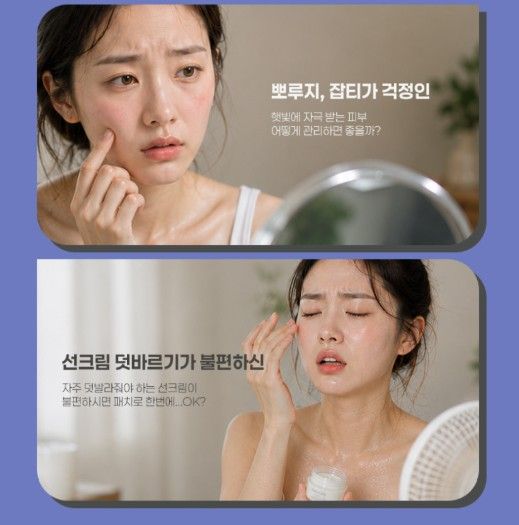 (파우치형) UV컷 기미차단 쿨링 하이드로겔 썬패치 1세트