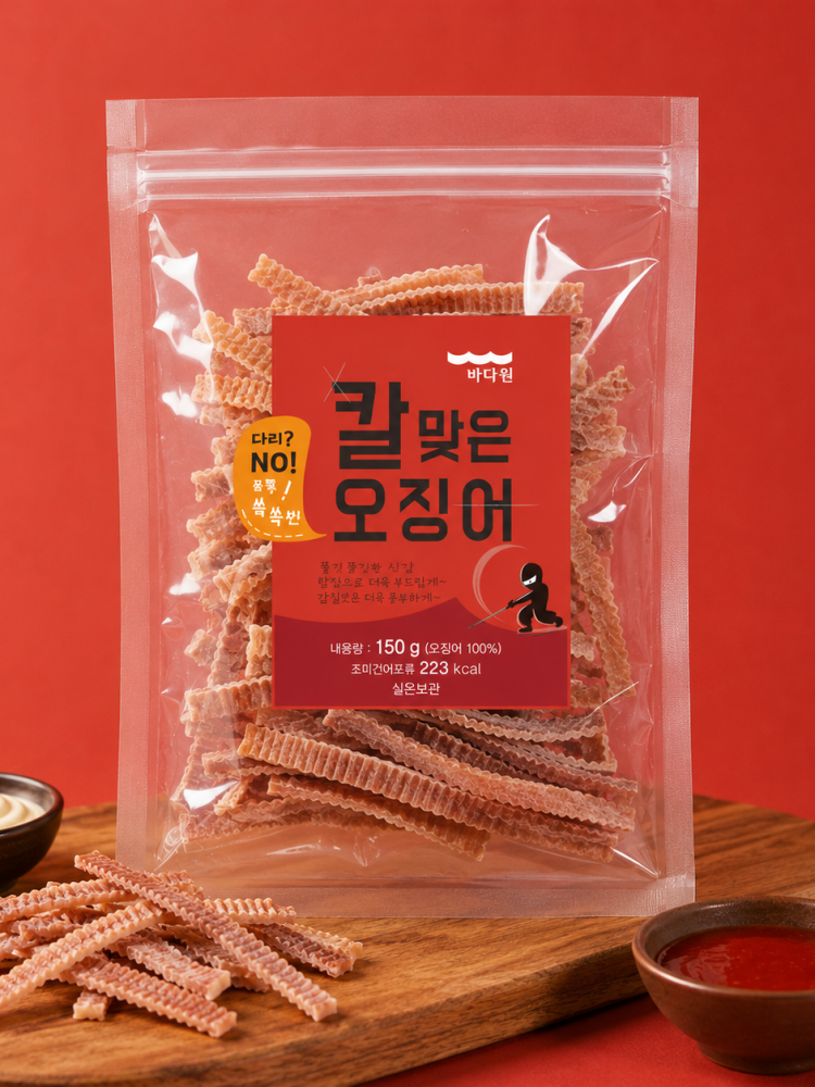 바다원 칼맞은 오징어 150g