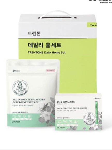 [트렌톤] 피톤케어 캡슐세제&건조기시트 2종(캡슐세제 30개입+건조기시트 40매)