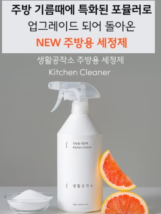 생활공작소 주방기름때 특화 주방용세정제 750ml