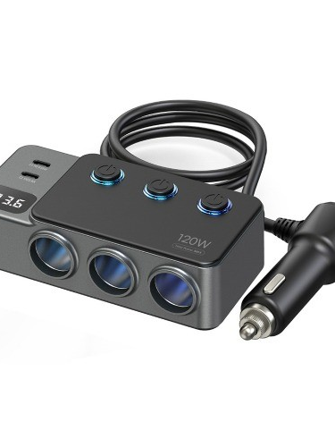 [엑스트라] MX490 120W 스위치 고속 8in1 멀티 차량용 충전기
