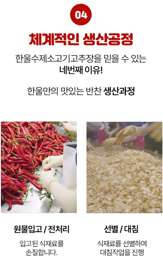 상품코드 : HW001 한울 수제 한우 소고기 볶음 고추장 250g