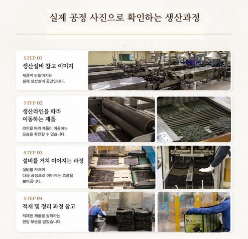상품코드 : GSP001 칠갑농산 갓 구운 바삭 재래김 32봉 선물세트