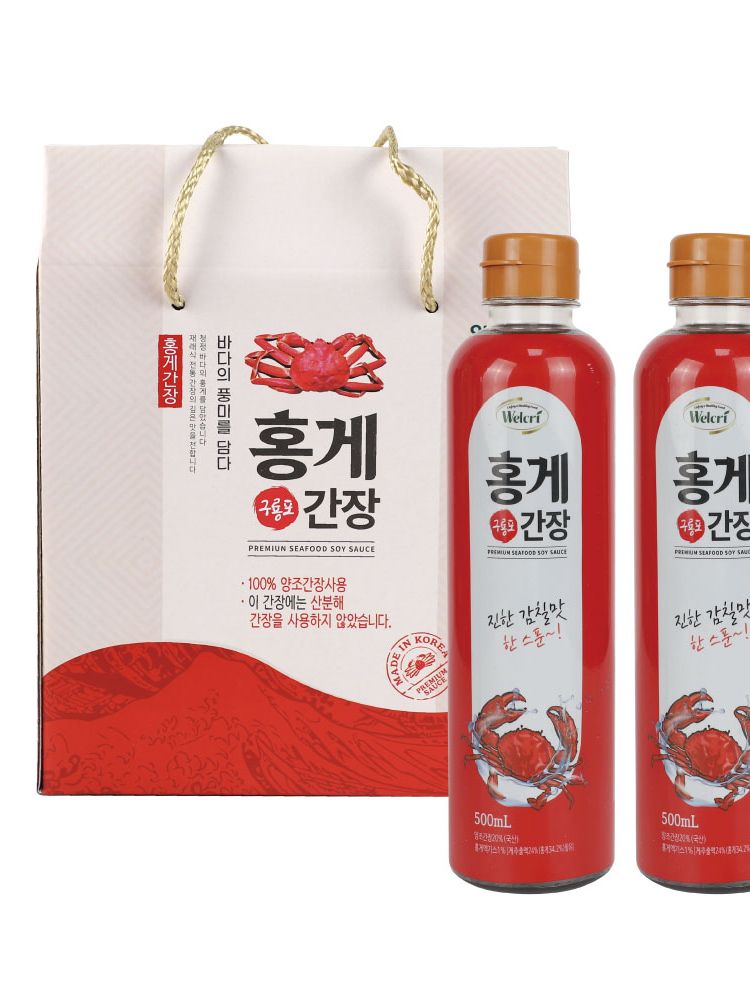 [웰크리] 구푱포 홍게간장 500ml 2P세트