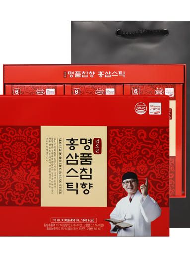 [김오곤] 명품침향홍삼스틱(15mL x 30포) + 쇼핑백