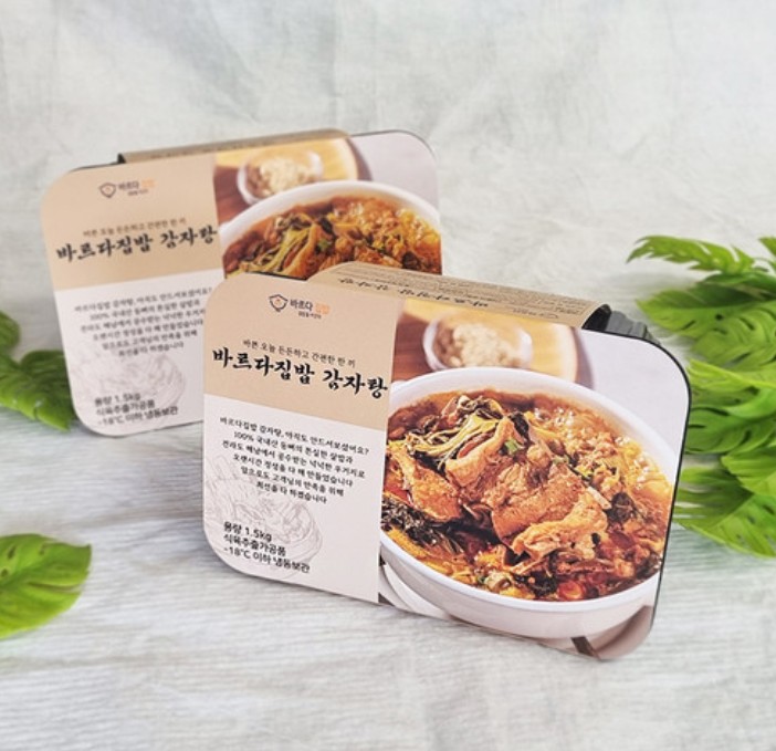 상품코드 : JF001 바르다집밥 100% 한우로 만든 고기 듬뿍 뼈없는 갈비탕 800g