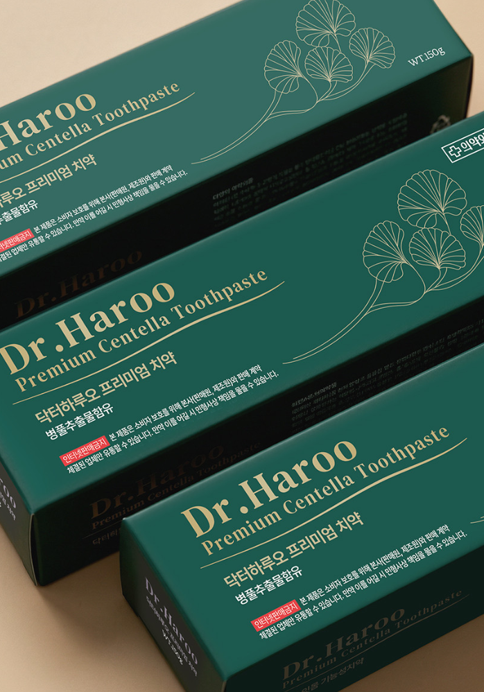 닥터하루오 착색 입냄새 잇몸 프리미엄 치약 150g