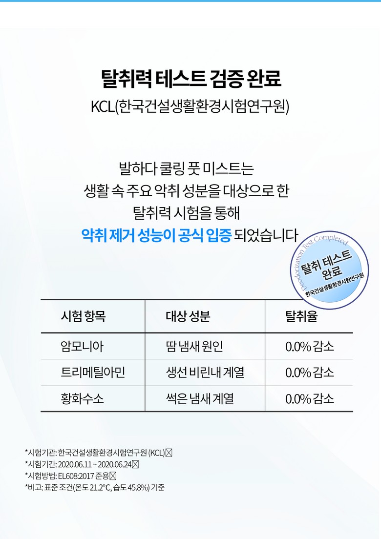 상품코드 : SSI002 [벨카] 발하다 쿨링 풋미스트 80ml