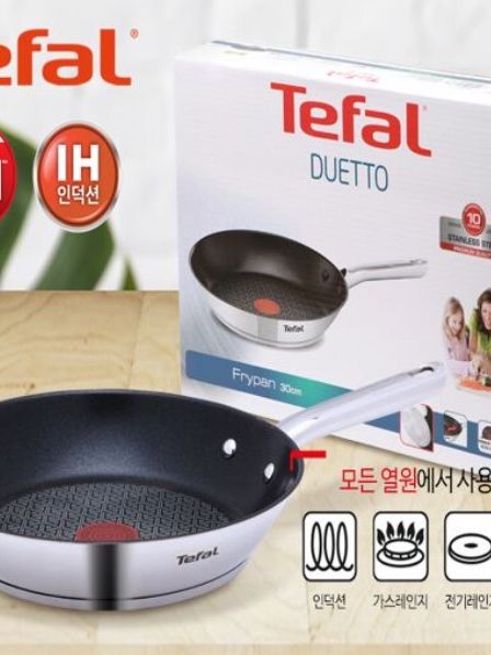 [테팔] 듀에또 스테인레스 프라이팬 30cm