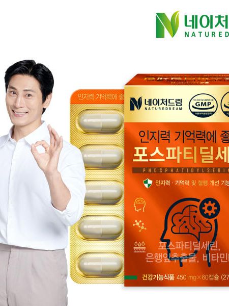 [네이처드림] 인지력 기억력에 좋은 포스파티딜세린 징코 450mg x 60캡슐