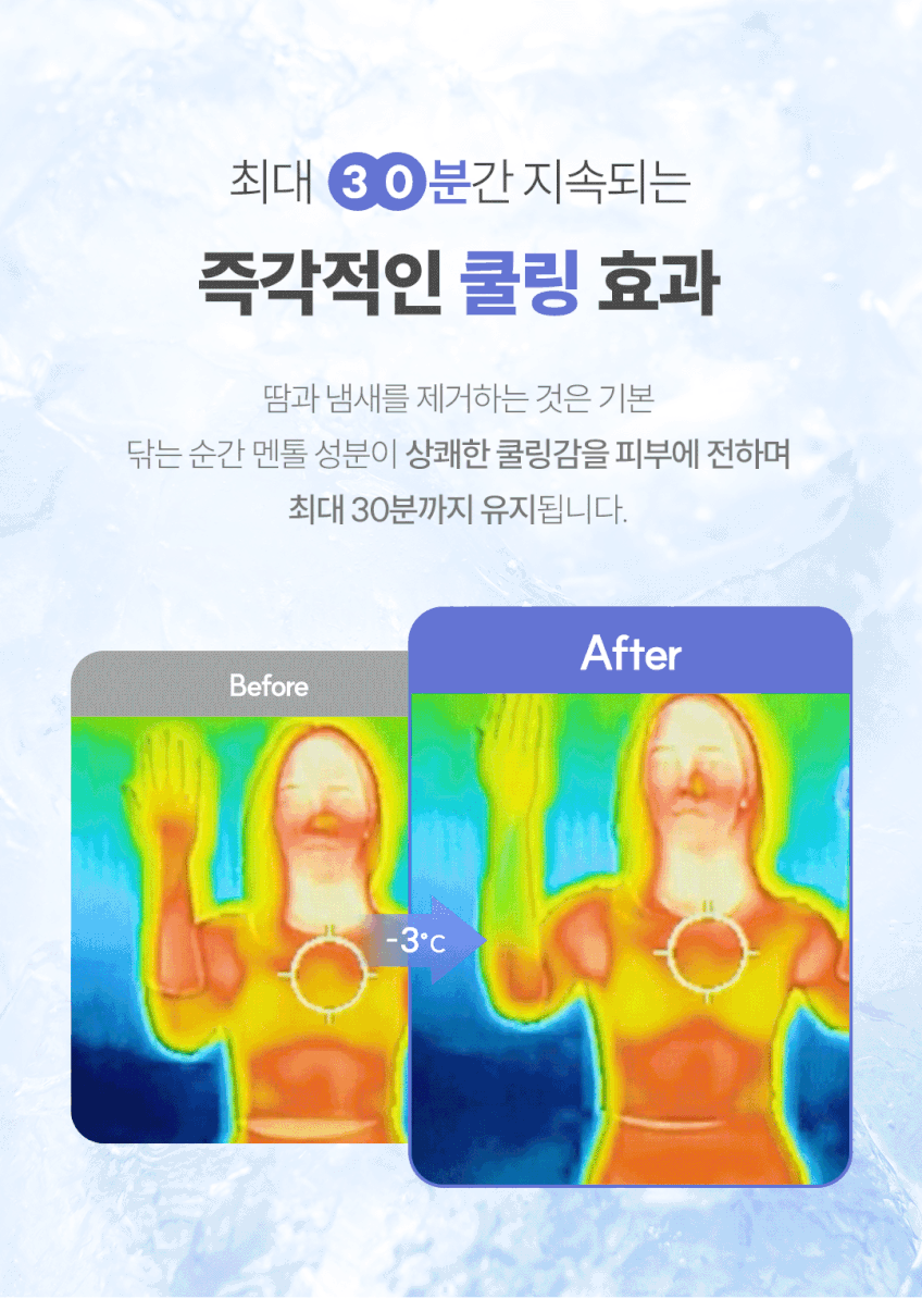 상품코드 : CO006 데오쿨 저자극 쿨링 데오드란트 쿨티슈 30개입