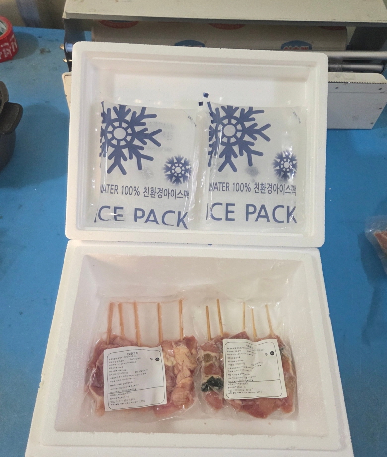 상품코드 : DSR004 닭꼬치 모듬 (브라질산) 250g 내외 / 파닭꼬치 5ea