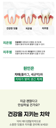 상품코드 : GLB060 닥터 메디덴탈 치약 120g