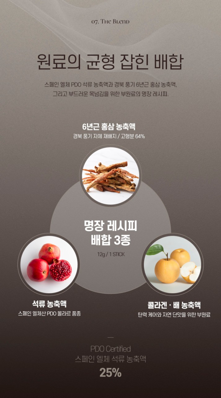 상품코드 : KJH001 김정환홍삼 6년근 석류홍삼스틱 30포 (보자기포장)