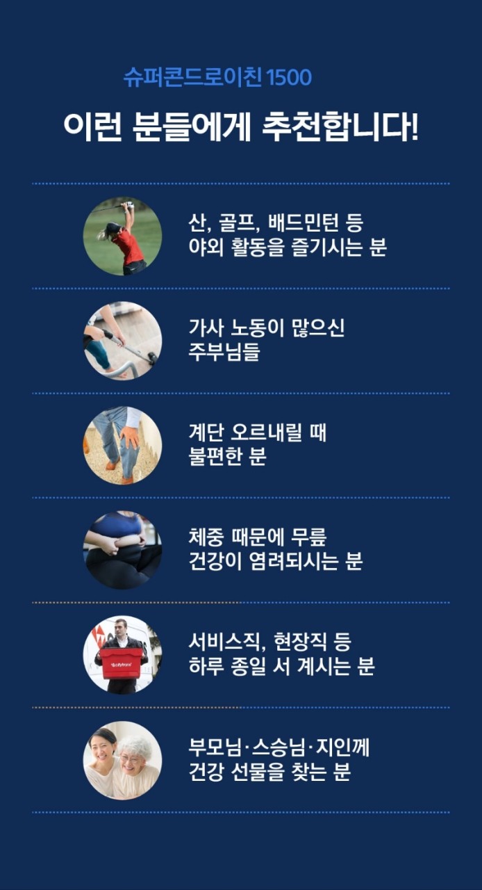 상품코드 : MH001 삼성바이오헬스 슈퍼콘드로이친 1500 (600mg x 30정)