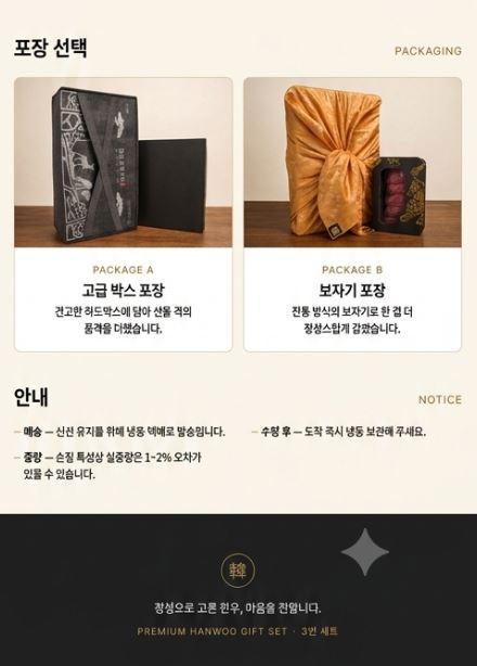 명우관 한우 1++ 선물세트 (3번세트)