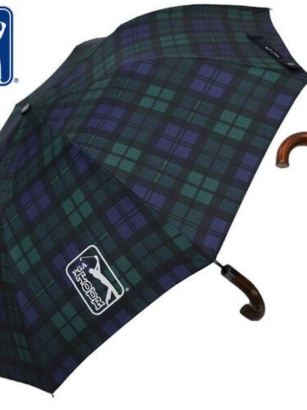 [PGA] 2단자동 글렌체크우드 우산