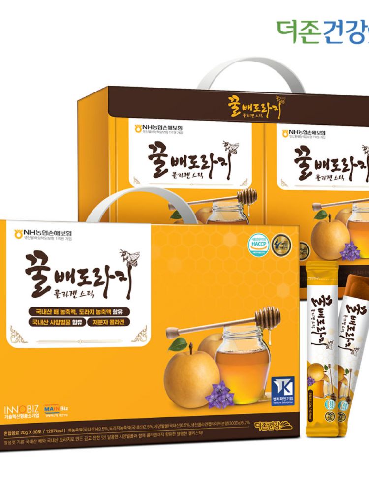 [더존건강] 꿀 배도라지 콜라겐 스틱 (낱개발주용)
