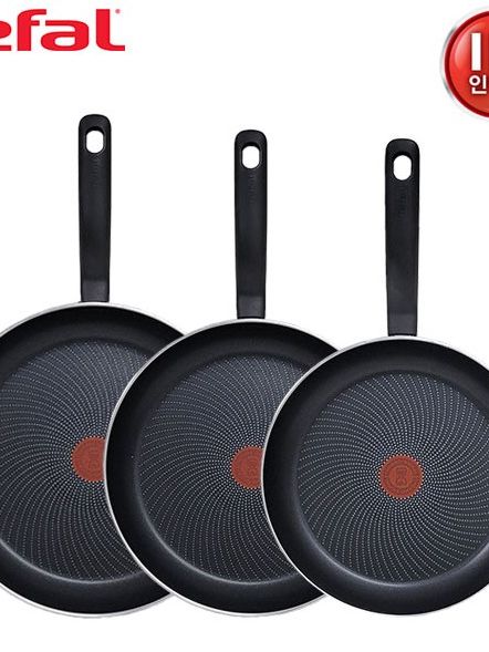 [테팔] 퍼펙트 쿠킹 다크 인덕션 프라이팬 28cm+30cm+32cm