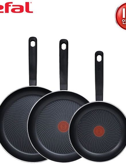 [테팔] 퍼펙트 쿠킹 다크 인덕션 프라이팬 24cm+28cm+30cm