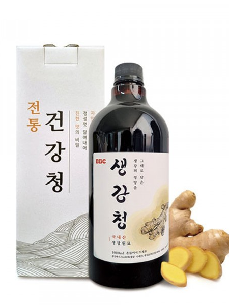 [비비씨] 국내산 100% 생강청 1,000ml + 선물박스