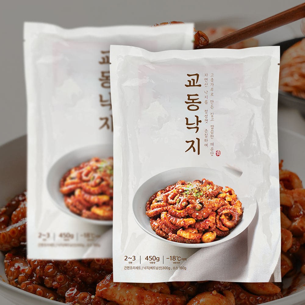 상품코드 : WJ002 깔끔한 매운맛 교동낙지 450g (2~3인분)