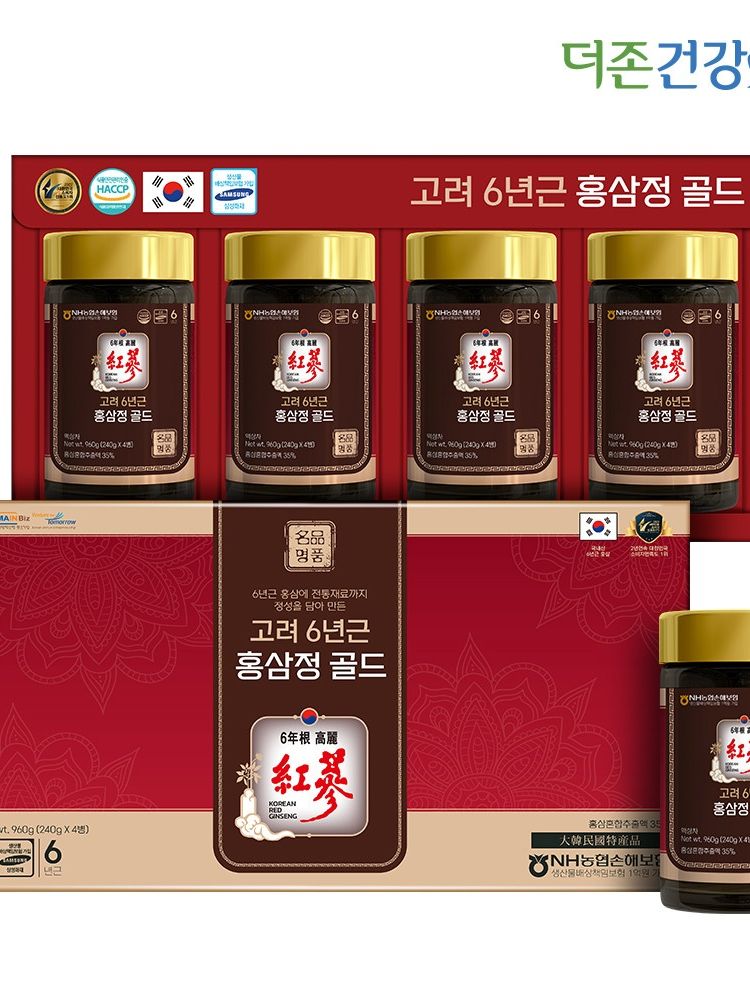 [더존건강] 고려 6년근 홍삼정 골드 (240g x 4병) 낱개발주용
