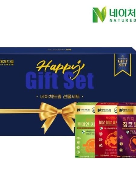 [네이처드림] 루테인지아잔틴+트리플케어+징코빌로바 3종 선물세트 + 쇼핑백 포함