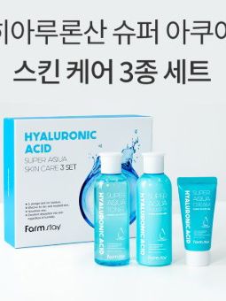 [팜스테이] 히알루론산 슈퍼 아쿠아 스킨케어 3종세트+쇼핑백 증정