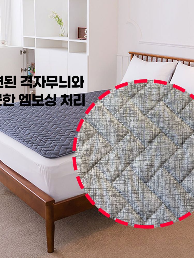 [코멜리] 프리미엄 전기요 대 격자무늬