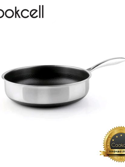 [쿡셀] 통3중 더블 세라믹 코팅 블랙에디션 IH 소테팬 28cm