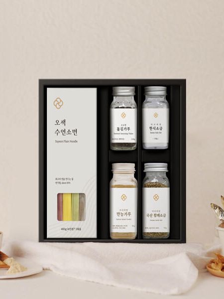 [다시자연] 장인의 오색수연면 5종세트 12호 + 쇼핑백 (신세계백화점 판매 상품)