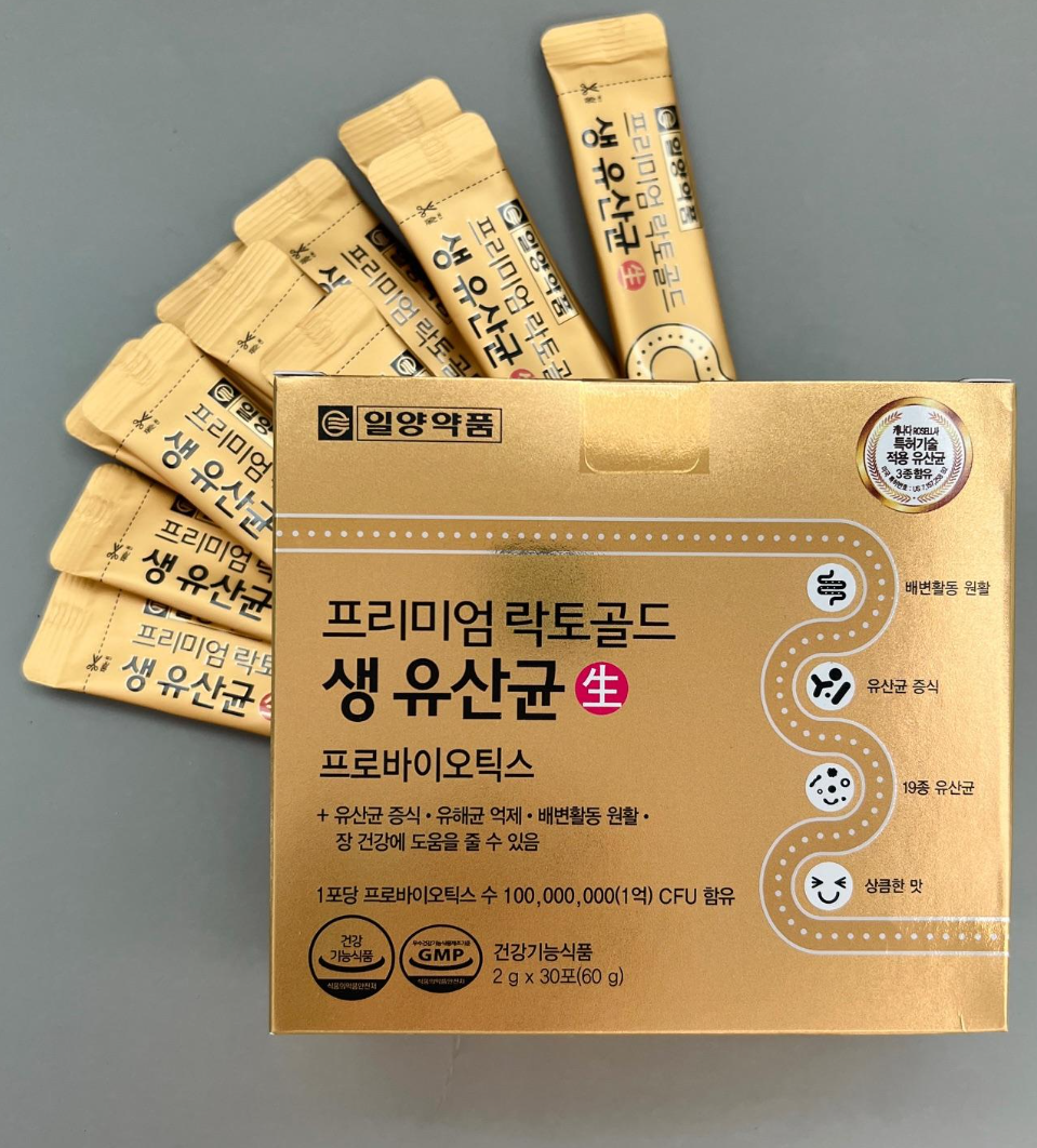 상품코드 : SK003 일양약품 프리미엄 락토골드 '생' 유산균 30포