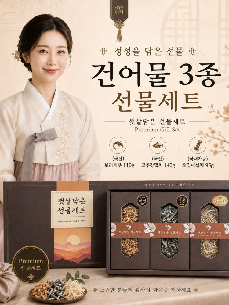 햇살담은 건어물 3종 선물세트