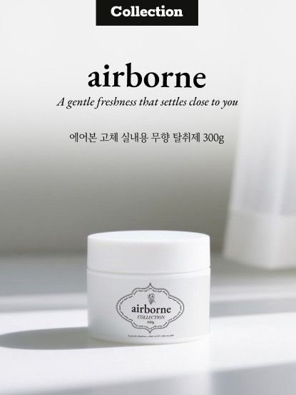 <99% 탈취력> 에어본 고체 실내용 무향 탈취제 300g