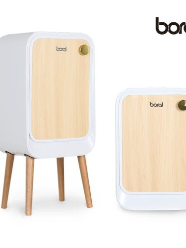 [보랄] 더블 도어 센서 휴지통 (20L) HNZ-K306C (화이트)