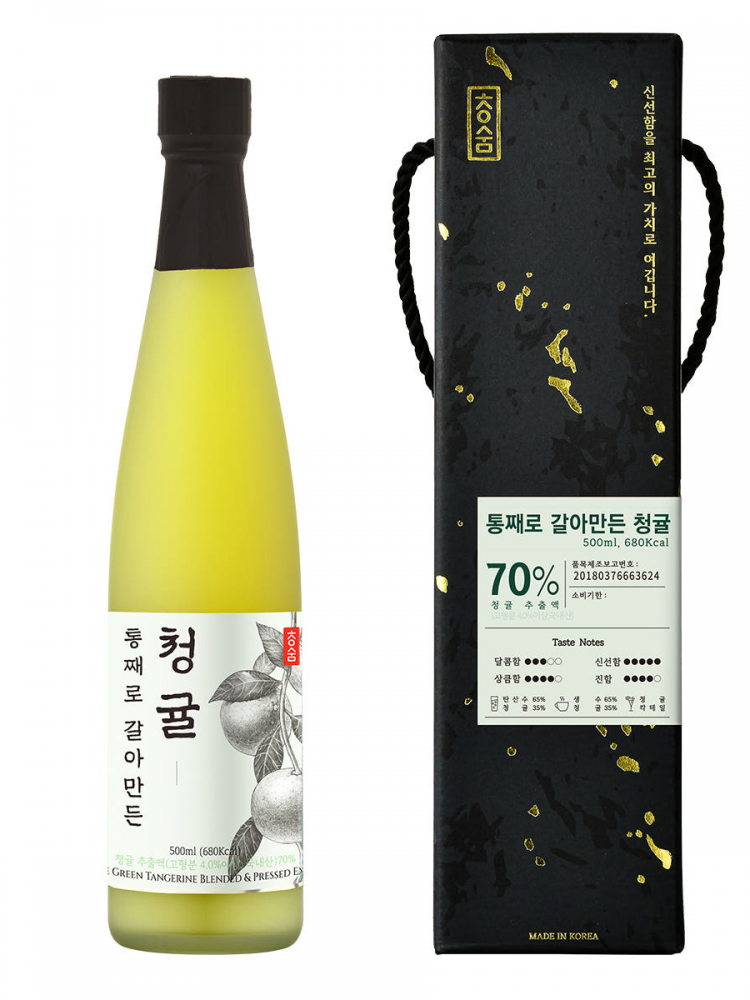 [청숨] 통째로 갈아만든 청귤 500ml 선물세트 1호